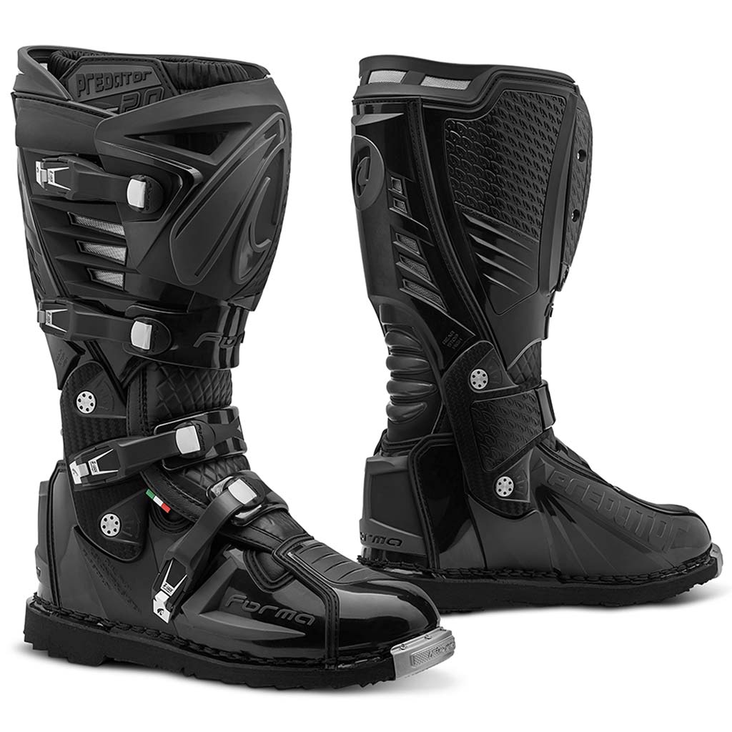 intellektuel annoncere Urimelig motorcycle boots | Forma Predator 2.0 Enduro black pro offroad adv mx –  Forma Boots USA