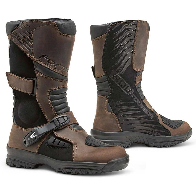 Motorcycle boots, Forma adv tourer brown waterproof footwear home support