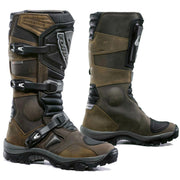 Forma Adventure motorcycle boots, brown adv touring riding scramble