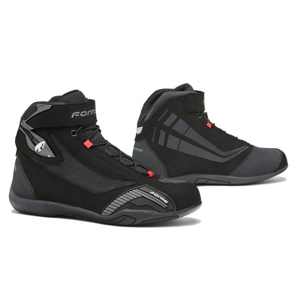 Forma Genesis motorcycle boots, black urban city street ride shoe