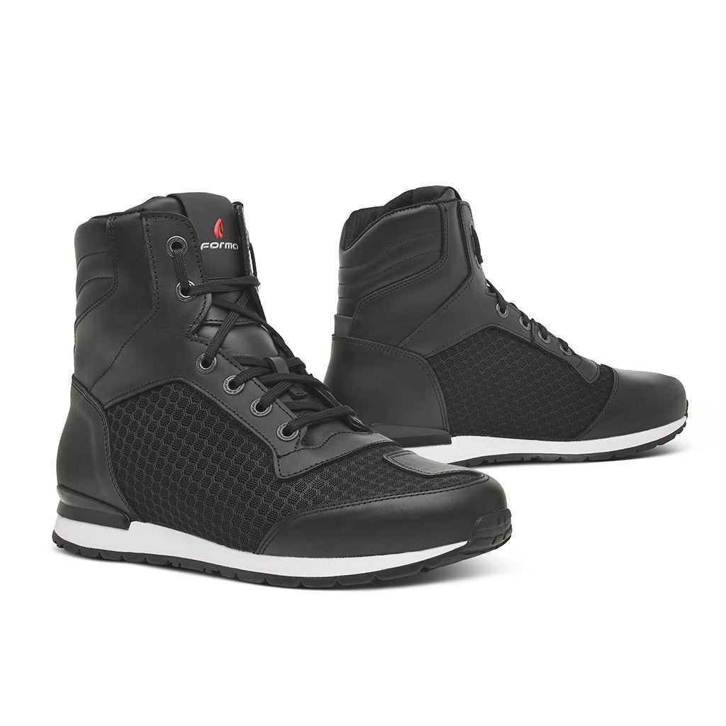 motorcycle boots forma one flow summer vented riding black footwear city urban
